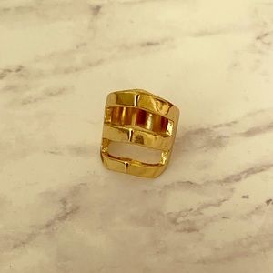 Fashion ring plated yellow